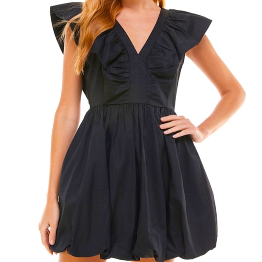 TCEC Bubble Hem Dress w/ Ruffles